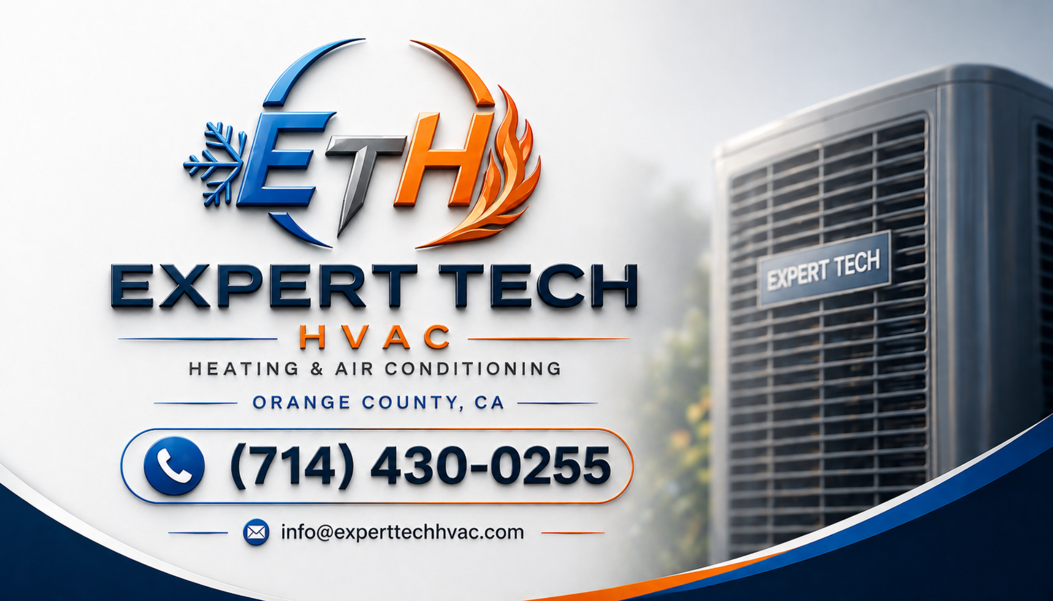 Expert Tech HVAC visual identity
