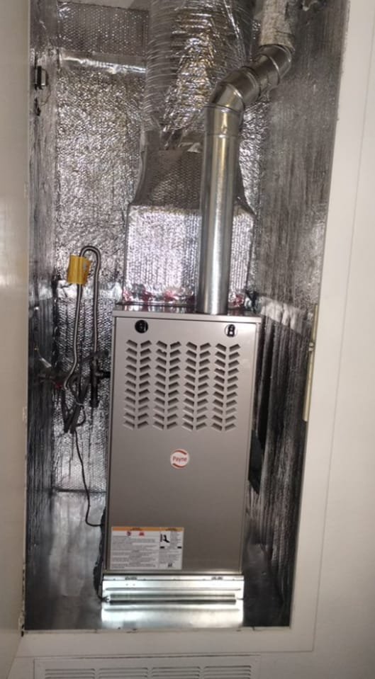 Residential furnace and air handler service