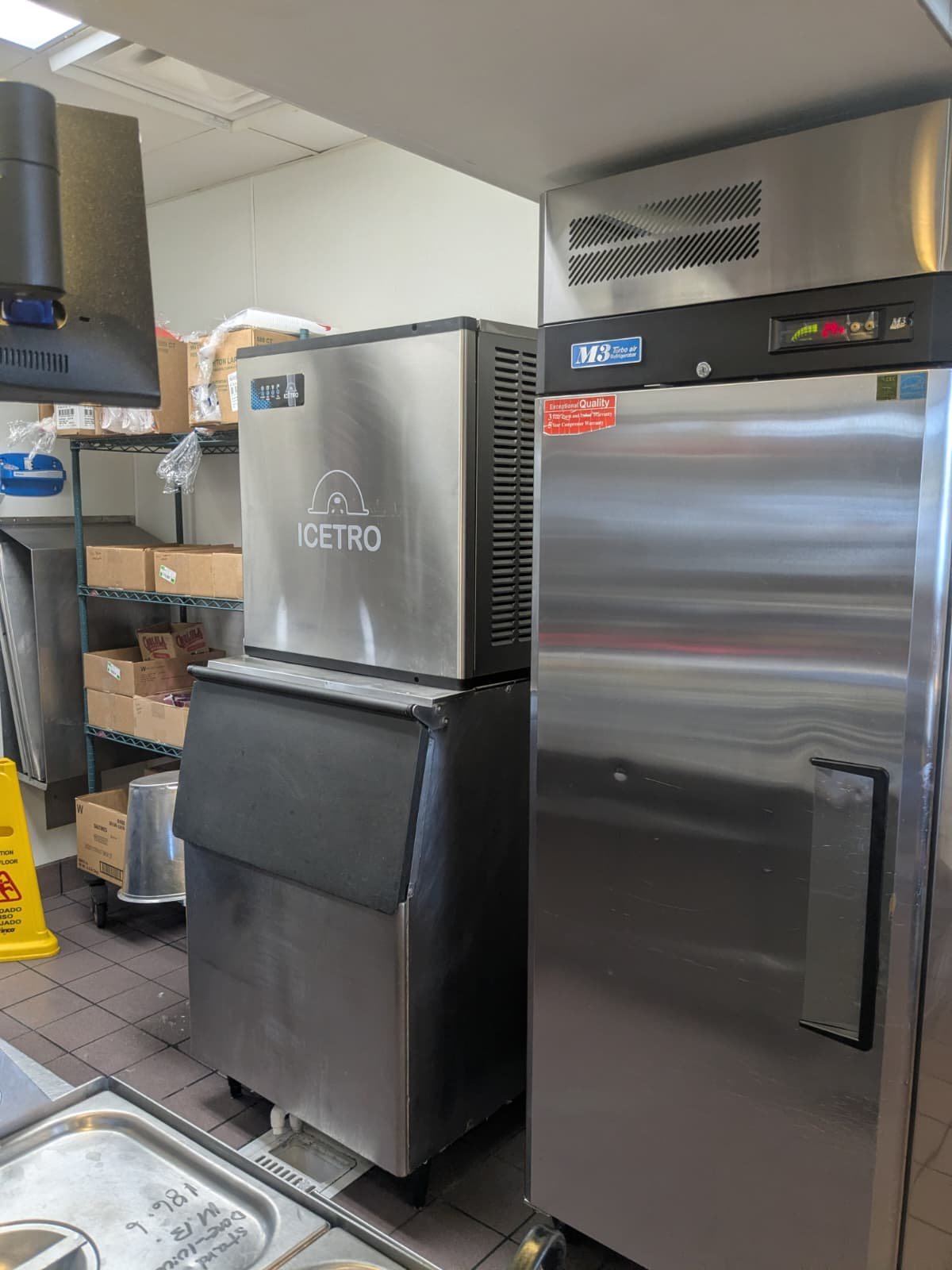 Commercial ice machine and refrigeration service